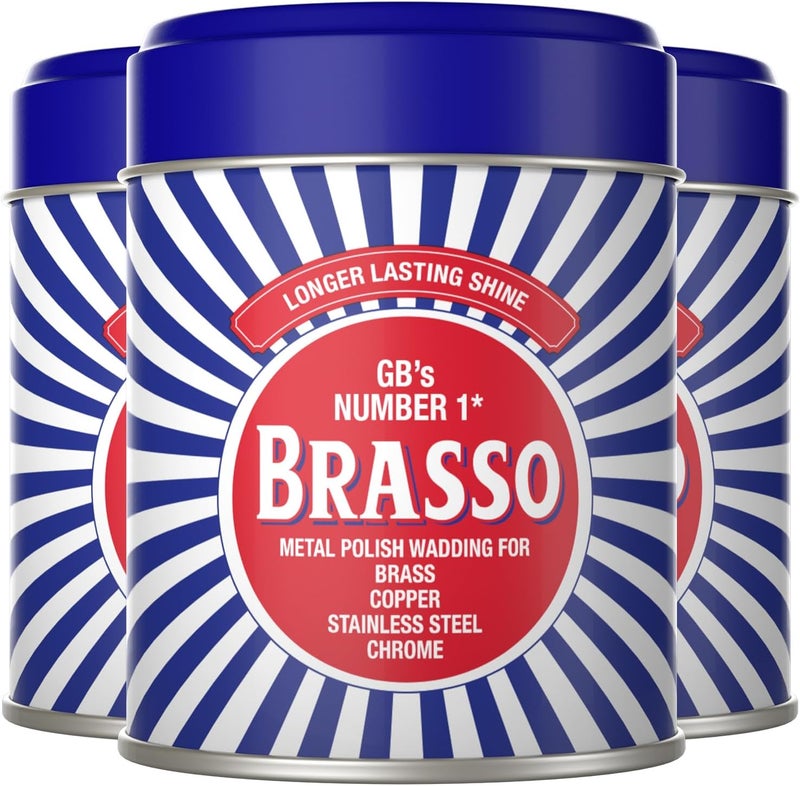 Brasso Metal Polish Wadding 75 g - Pack of 3 - Image 1